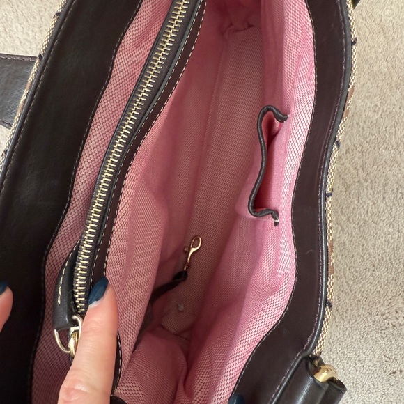 Dooney & Bourke Tan and Brown Monogram Tote - Picture 4 of 4